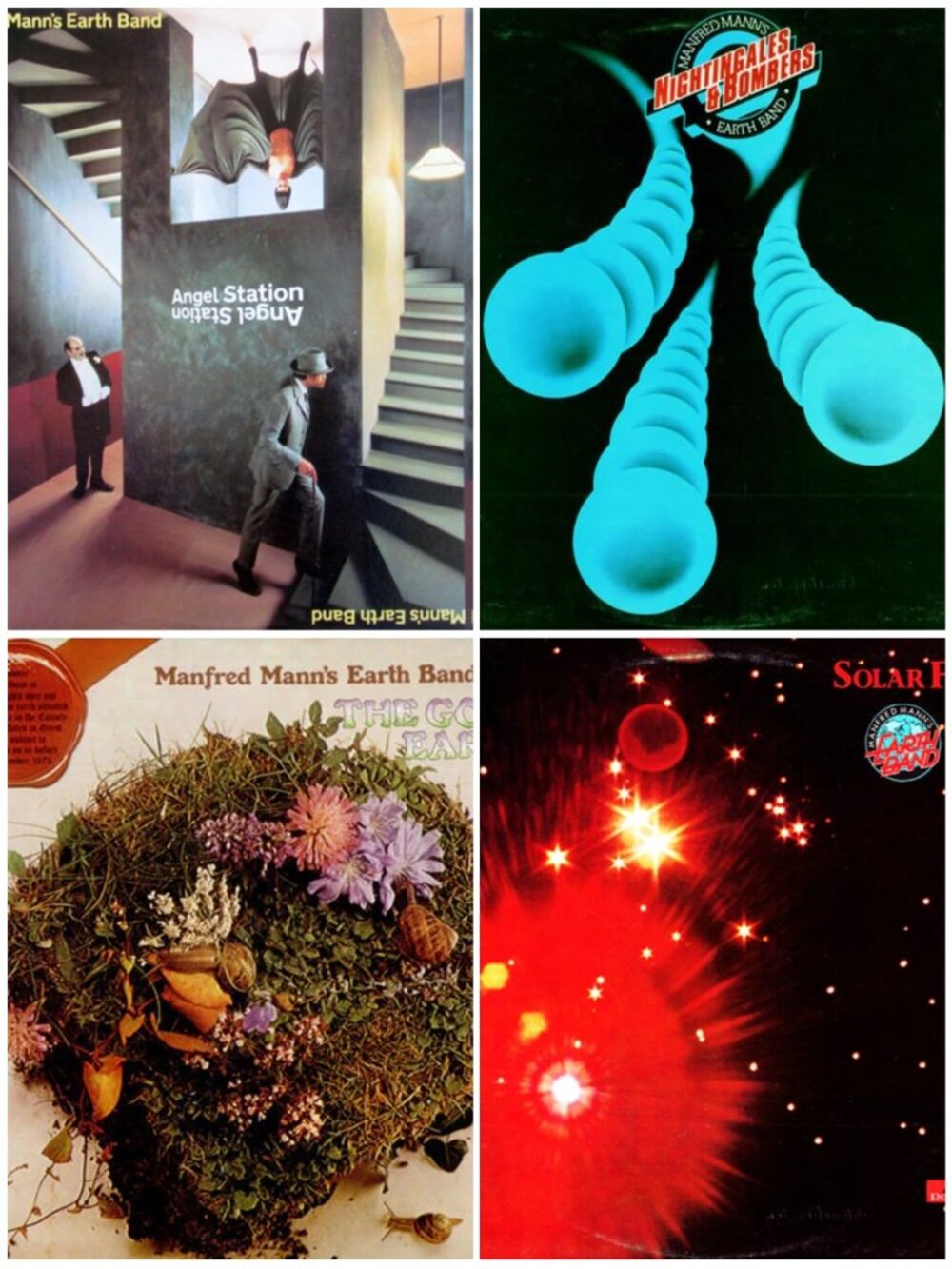 Lot Of 4 Manfred Mann's Earth Band Vinyl Albums